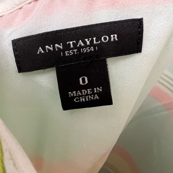 Ann Taylor Halter Maxi Dress Striped Multicolor Tie Back Womens Size 0 - Picture 5 of 16